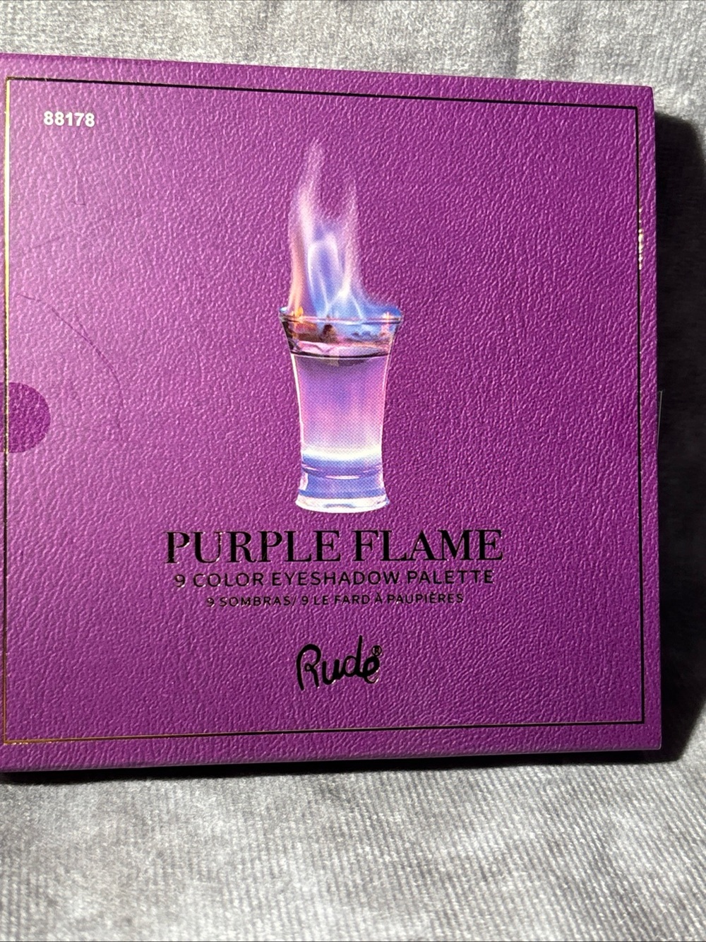 RUDE Purple Flame 9-Color Eyeshadow Palette - Purple